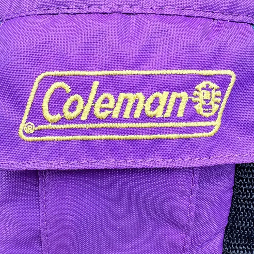 Vintage Coleman Purple Hip Waist Hiking Pack Water Bottle Holder Pocket 90's Y2K